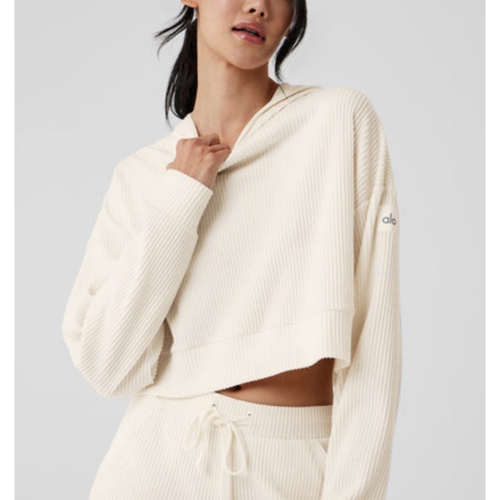 Alo muse hoodie ivory white